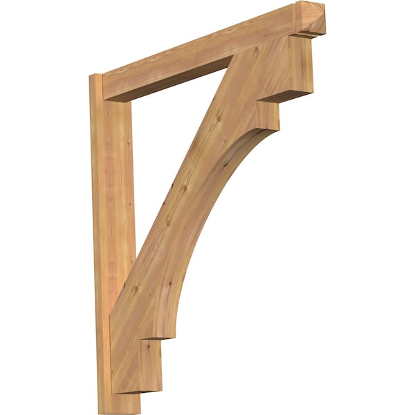 Ekena Millwork Merced Arts & Crafts Smooth Outlooker, Western Red Cedar, 5 1/2"W x 44"D x 44"H OUT06X44X44MRC03SWR - main